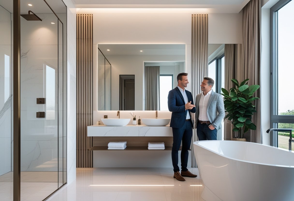 Saadan faar du et stilfuldt badevaerelse med hjaelp fra renovering af facadeeksperter